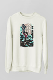 Attack on Titan Beyaz Unisex Sweatshirt