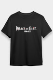 Attack on Titan Siyah Unisex Tişört T-Shirt