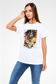 Attack On Titan Unisex Baskılı Beyaz Tişört - Tshirt