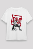 Attack On Titan Unisex Baskılı Beyaz Tişört - Tshirt