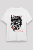 Attack On Titan Unisex Baskılı Beyaz Tişört - Tshirt