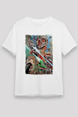 Attack On Titan Unisex Baskılı Beyaz Tişört - Tshirt