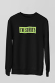 Attila Baskılı Unisex Siyah Sweatshirt