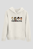 Audioslave Baskılı Beyaz Unisex Kapüşonlu Sweatshirt