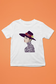 Audrey Hepburn Baskılı Beyaz Unisex Çocuk Tişört