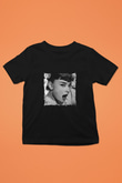 Audrey Hepburn Baskılı Unisex Siyah Çocuk Tişört