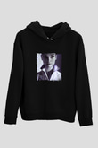 Audrey Hepburn Baskılı Unisex Siyah Hoodie