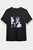 Audrey Hepburn Baskılı Unisex Siyah Tişört