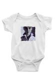 Audrey Hepburn Unisex Baskılı Beyaz Bebek Body - Zıbın