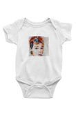 Audrey Hepburn Unisex Baskılı Beyaz Bebek Body - Zıbın