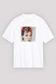 Audrey Hepburn Unisex Baskılı Beyaz Tişört