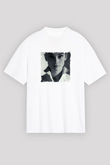 Audrey Hepburn Unisex Baskılı Beyaz Tişört