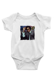 August Alsina Baskılı Unisex Beyaz Bebek Body - Zıbın