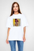 August Alsina Baskılı Unisex Beyaz Tişört