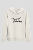 August Alsina Beyaz Unisex Kapüşonlu Sweatshirt