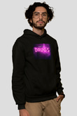 August Alsina Siyah Unisex Kapüşonlu Sweatshirt