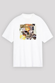 August Burns Red Baskılı Unisex Beyaz Oversize Tişört
