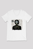 August Burns Red Baskılı Unisex Beyaz V Yaka Tişört