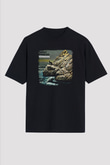 August Burns Red Baskılı Unisex Siyah Oversize Tişört