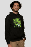 Authority Zero Baskılı Unisex Siyah Hoodie
