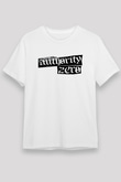 Authority Zero Beyaz Unisex Tişört T-Shirt - TişörtFabrikası