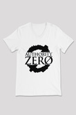 Authority Zero Beyaz Unisex V Yaka Tişört