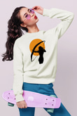Avcı Beyaz Unisex Sweatshirt