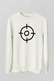 Avcı Beyaz Unisex Sweatshirt