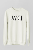 Avcı Beyaz Unisex Sweatshirt