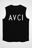 Avcı Siyah Unisex Kolsuz Tişört