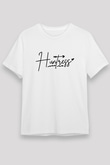 Avcılık Baskılı Unisex Beyaz Tişört - Tshirt