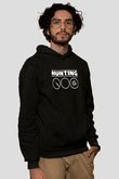 Avcılık - Hunting Baskılı Unisex Siyah Hoodie