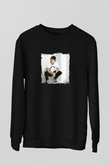 Avicii Baskılı Unisex Siyah Sweatshirt