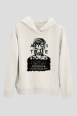 Avicii Beyaz Unisex Kapşonlu Sweatshirt
