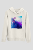 Avicii Beyaz Unisex Kapüşonlu Sweatshirt