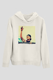 Avicii Beyaz Unisex Kapüşonlu Sweatshirt