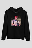 Avicii Siyah Unisex Kapüşonlu Sweatshirt