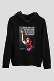 Avicii Siyah Unisex Kapüşonlu Sweatshirt