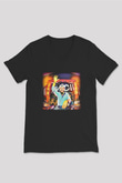 Avicii Siyah Unisex V Yaka Tişört T-Shirt