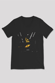 Avicii Siyah Unisex V Yaka Tişört T-Shirt