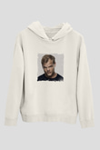 AviciiBaskılı Beyaz Hoodie