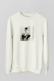 AviciiBaskılı Beyaz Sweatshirt