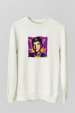 AviciiBaskılı Beyaz Sweatshirt