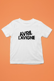 Avril Lavigne Baskılı Beyaz Unisex Çocuk Tişört