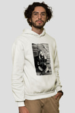 Avril Lavigne Beyaz Unisex Kapşonlu Sweatshirt