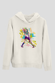 Avril Lavigne Beyaz Unisex Kapüşonlu Sweatshirt