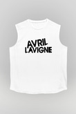 Avril Lavigne Beyaz Unisex Kolsuz Tişört