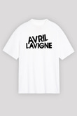 Avril Lavigne Beyaz Unisex Oversize Tişört T-Shirt