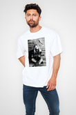 Avril Lavigne Beyaz Unisex Oversize Tişört T-Shirt