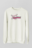 Avril Lavigne Beyaz Unisex Sweatshirt